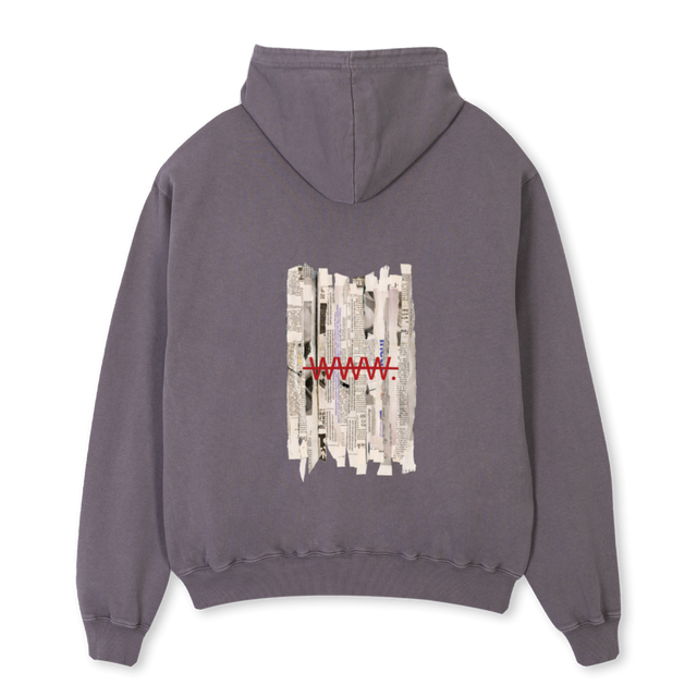 RA3 Pigment Grey Oversized Hoodie.