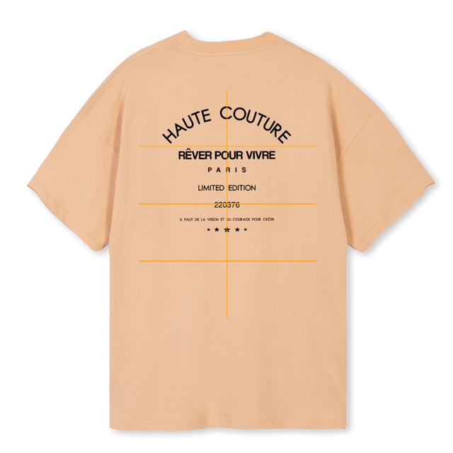 HAUTECOUTURENEW Sand Oversized Tee.