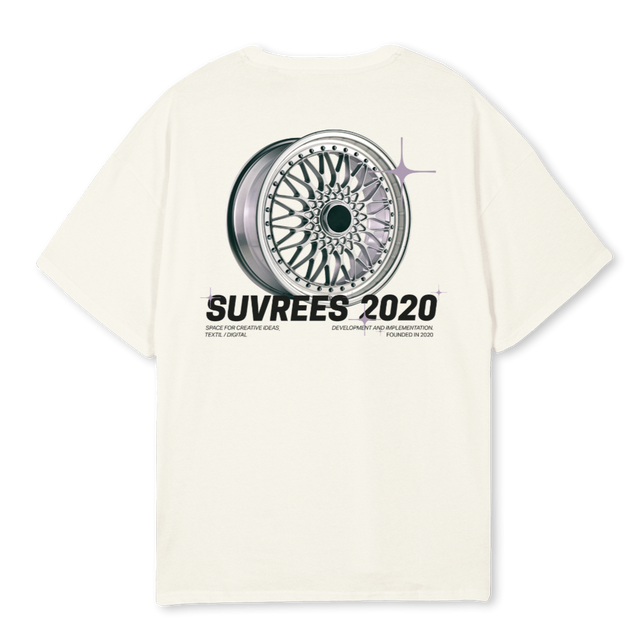 SUVREESRIMS Cream Oversized Tee.