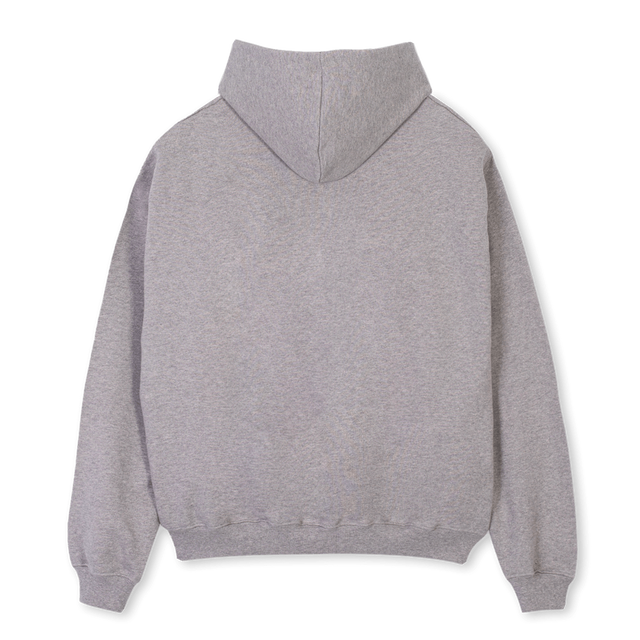 LC DOUBLE FRONT GREY Grey Marl Oversized Hoodie.