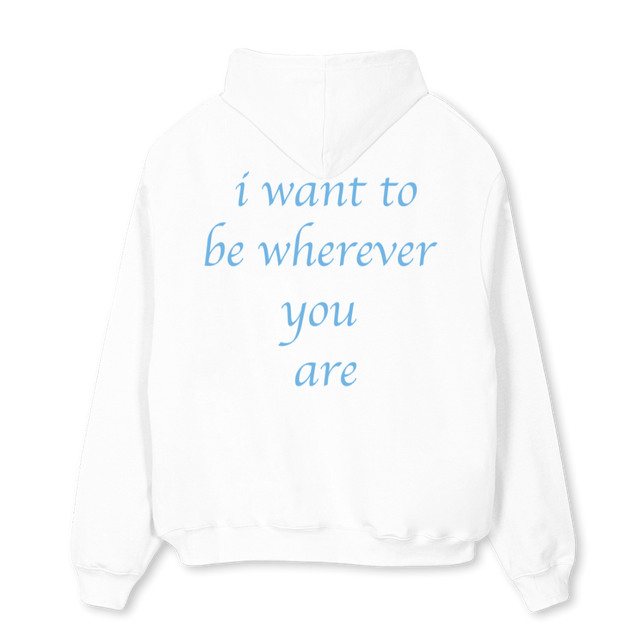 HEAVENSHALO White Oversized Hoodie.