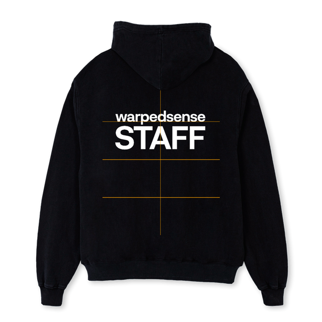 STEIF Black Oversized Hoodie.