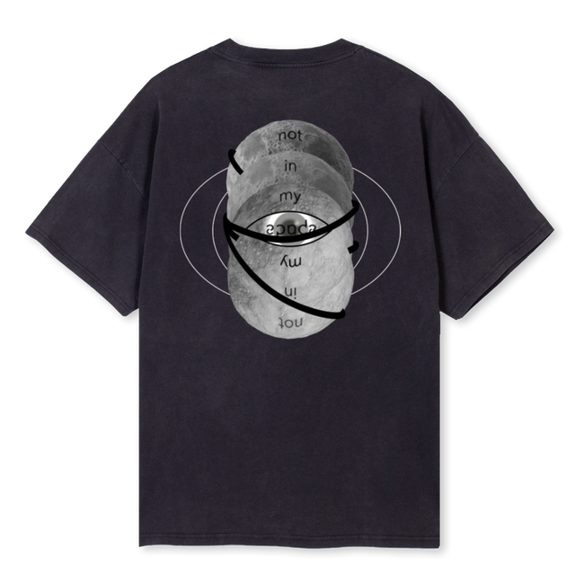 WOW Vintage Black Oversized Tee.
