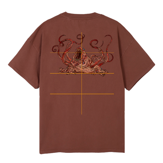 SKIN Vintage Brown Oversized Tee.