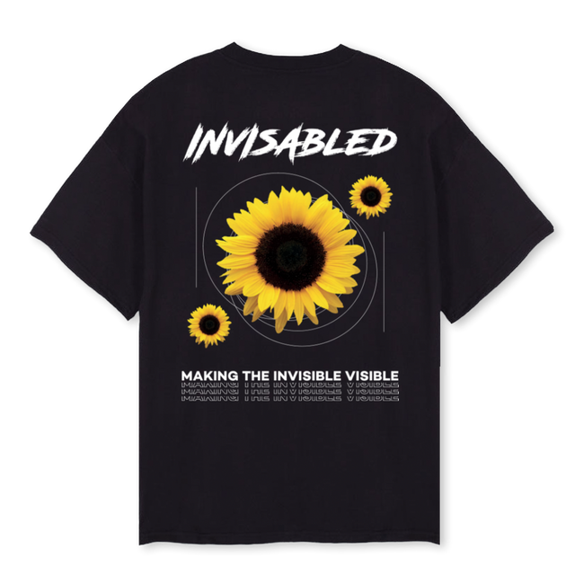 SUNFLOWER Black Oversized Tee.