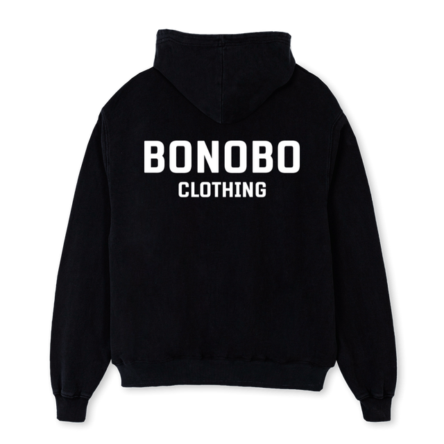 LARGE BONOBO CLO Black Oversized Hoodie.