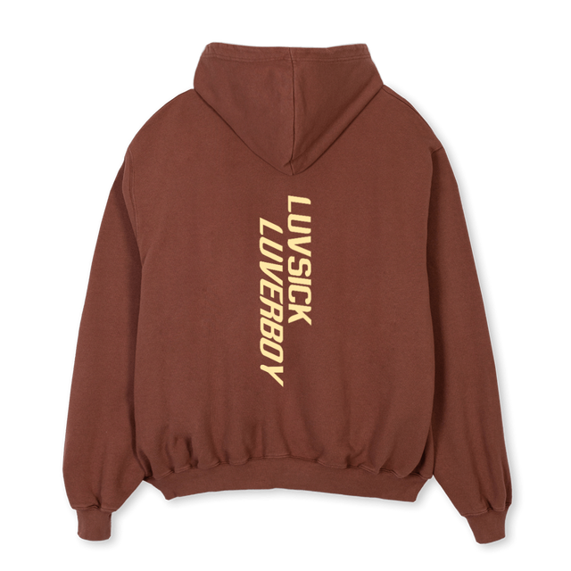 LUVSICKOGHOODIE Vintage Brown Oversized Hoodie.