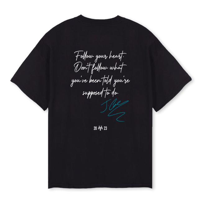 COLEWORLD Black Oversized Tee.
