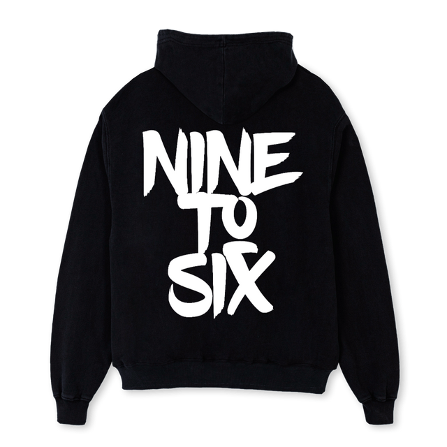 HOODIE BASIC Black Oversized Hoodie.