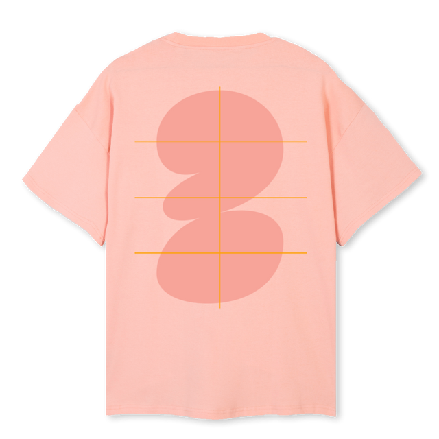 PINK TEE Pink Clay Oversized Tee.