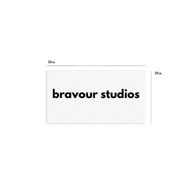 BRAVOUR STUDIOS Custom Woven Neck Label.