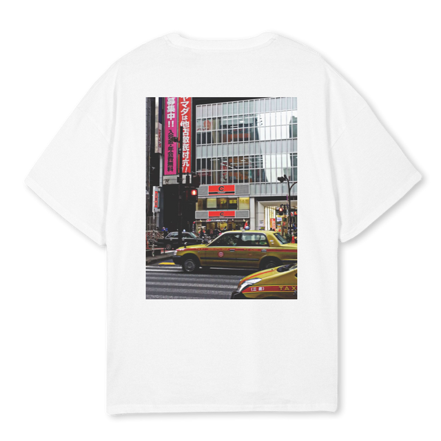 TOKYOOOO White Oversized Tee.