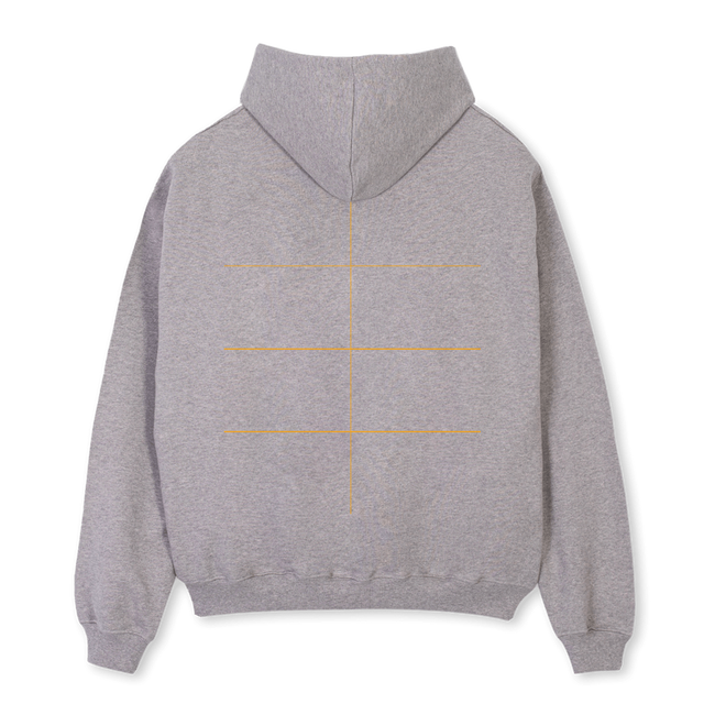 HOODIE L Grey Marl Oversized Hoodie.