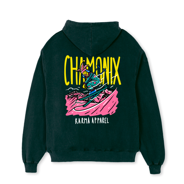 CHAMONIXOVERSIZED Wild Green Oversized Hoodie.