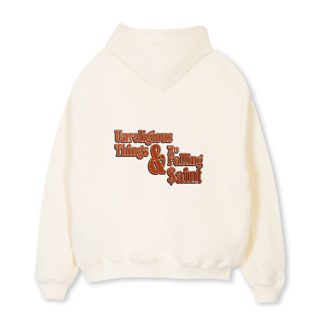 FALLING Cream Oversized Hoodie.