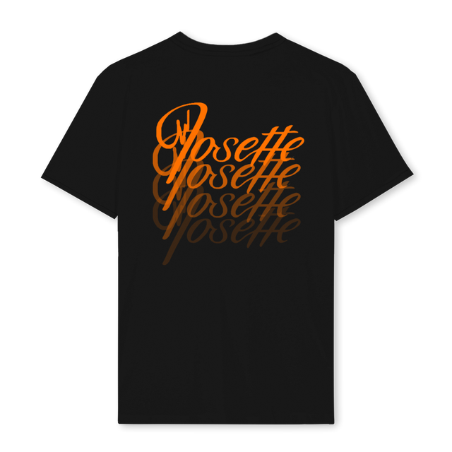 FADED JOSETTE Black Regular Tee.