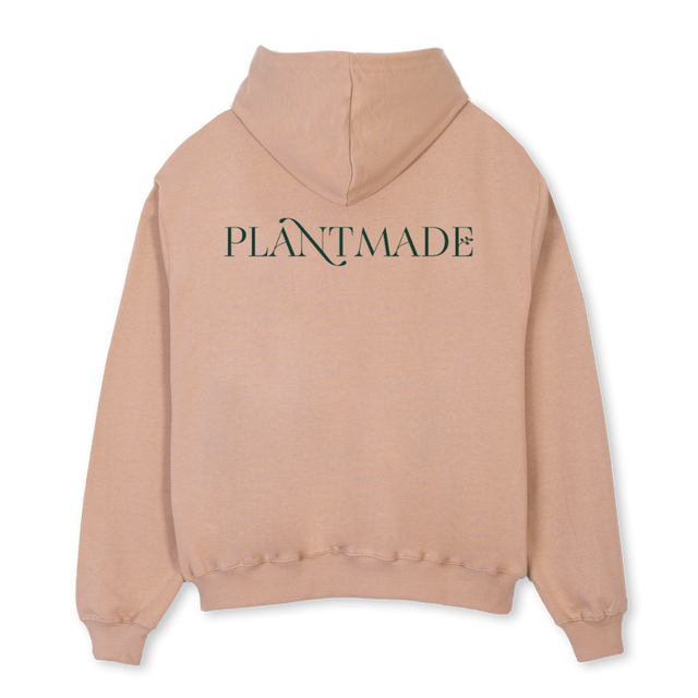 PLANTMADE Croissant Oversized Zipped Hoodie.