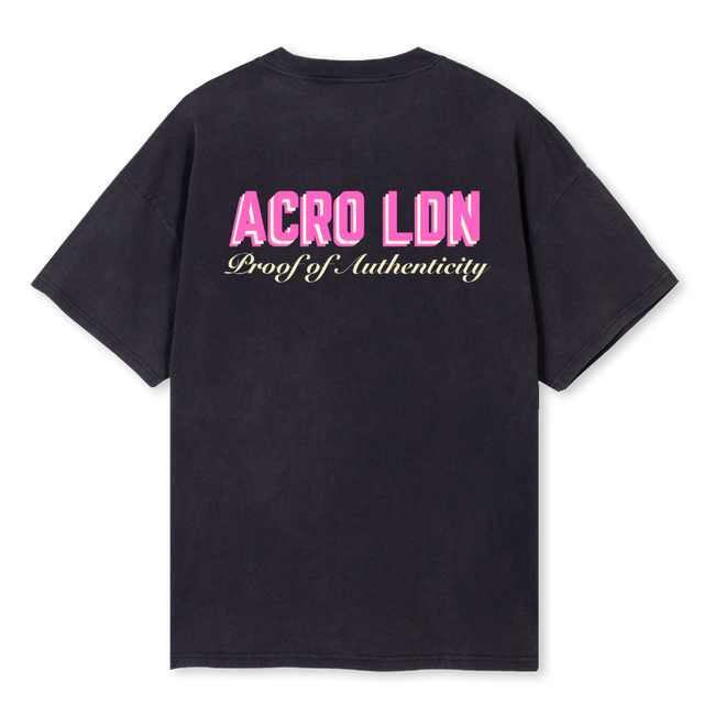 STRAWBERRY PARADISE Vintage Black Oversized Tee.