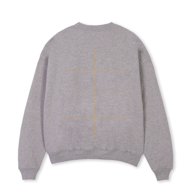 CLUBCALLIE Grey Marl Oversized Crewneck Sweater.