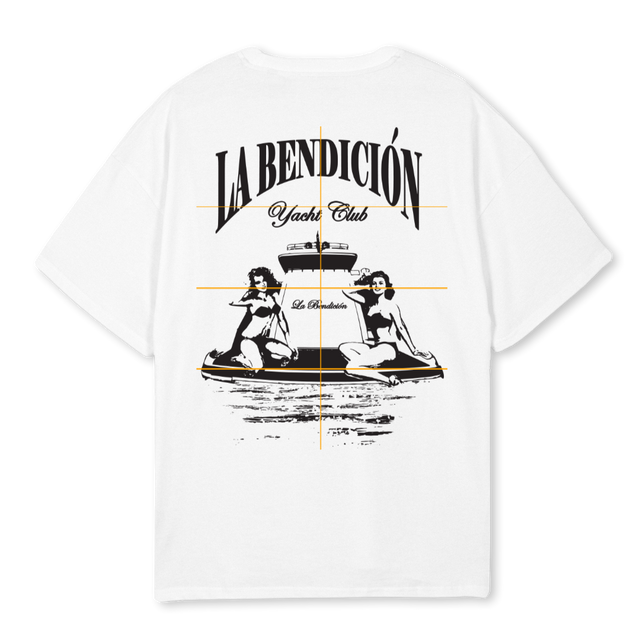 LA BENDICION YACHT White Oversized Tee.