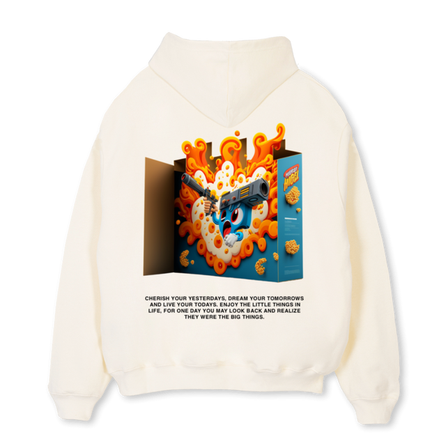 FUDGE SP Cream Oversized Hoodie.