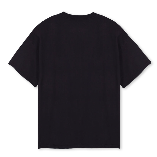 YELLOW EXPRESSION Black Oversized Tee.