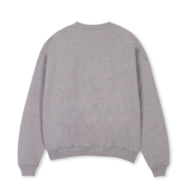 MAKENMERKKA Grey Marl Oversized Crewneck Sweater.