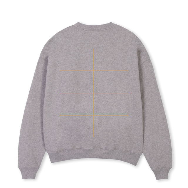 ASDF Grey Marl Oversized Crewneck Sweater.