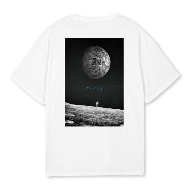 SPACE White Oversized Tee.