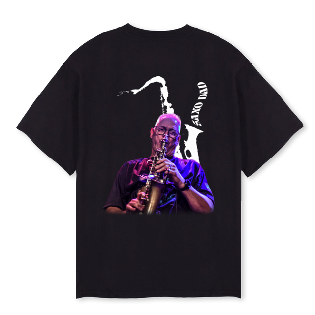 TAMARS DAD Black Oversized Tee.