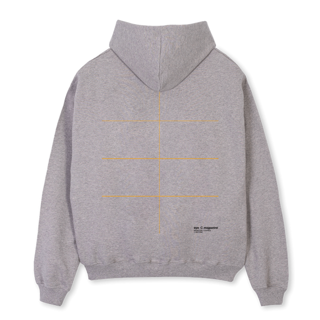 MAGAZINE HOODIE I Grey Marl Oversized Hoodie.