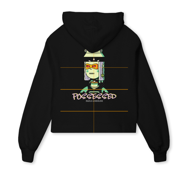 POSSE W H C Black Cropped Hoodie.