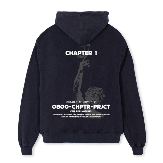 CHPTRONE HOODI Vintage Black Oversized Hoodie.
