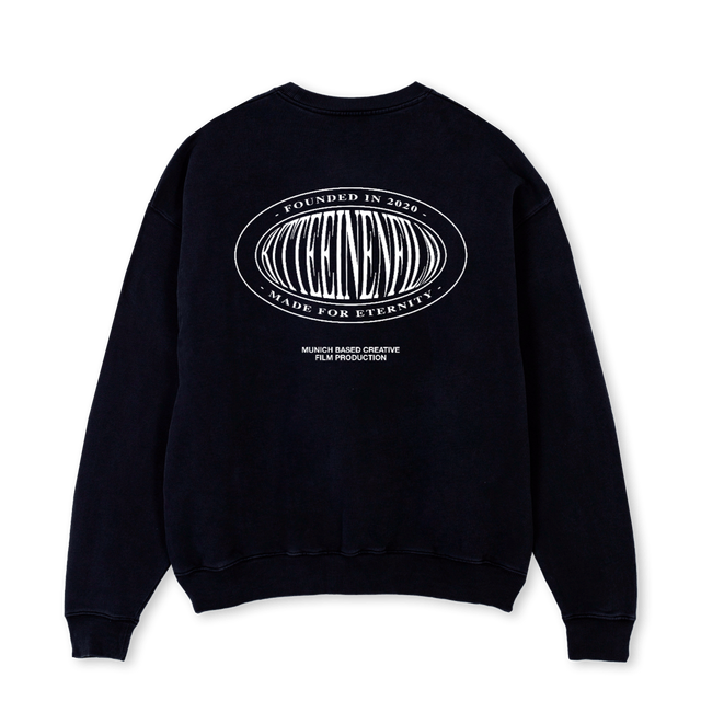 BEF GANG SWEATER Black Oversized Crewneck Sweater.