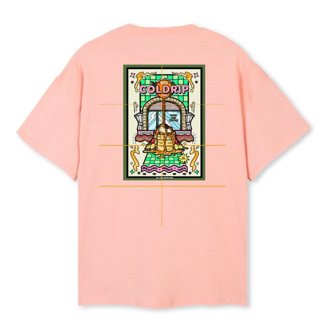 COLDRIP T SHIRTS Pink Clay Oversized Tee.